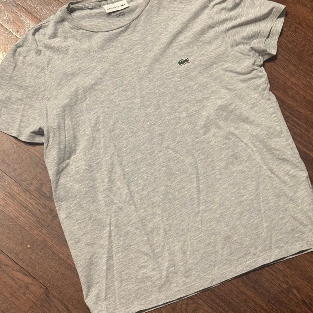 Lacoste Light Gray Men's Short Sleeve Tee